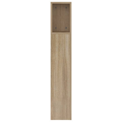 Headboard Cabinet Sonoma Oak 160x18.5x104.5 cm