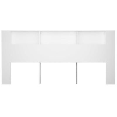 Headboard Cabinet White 220 cm