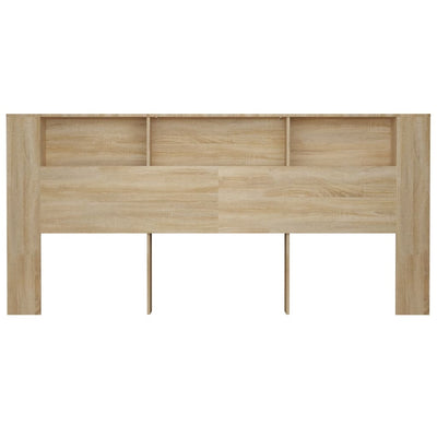 Headboard Cabinet Sonoma Oak 220 cm