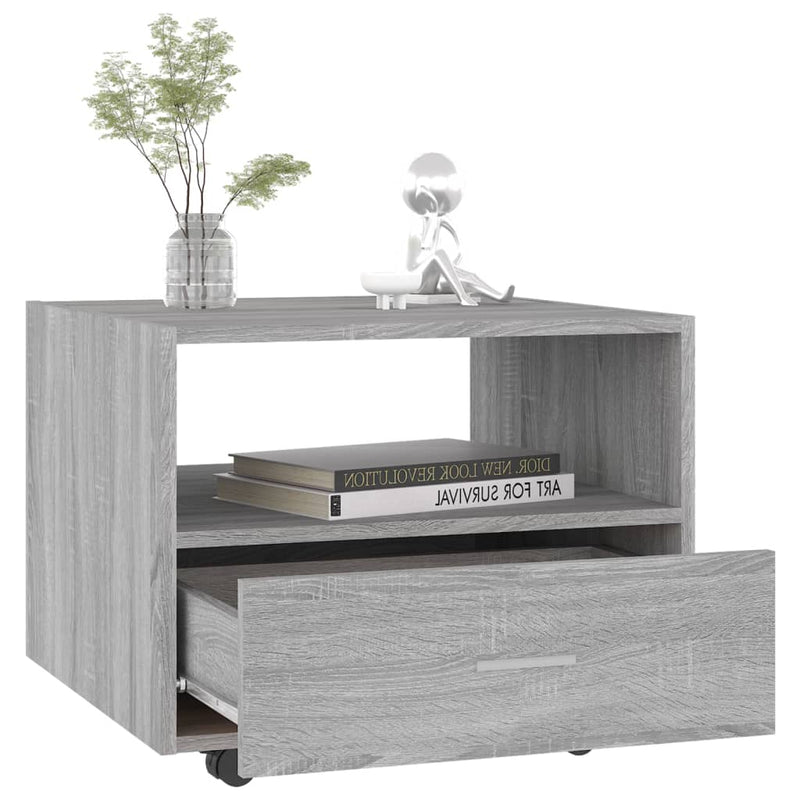 Coffee Table Grey Sonoma 55x55x40 cm Engineered Wood