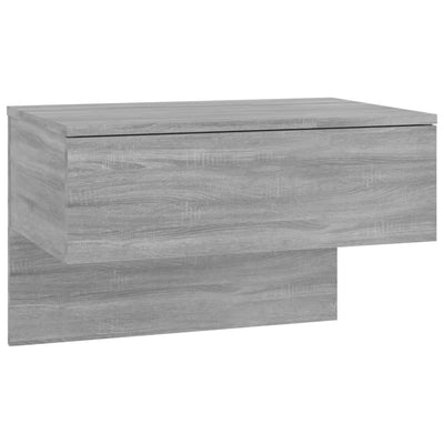 Wall-mounted Bedside Cabinet Grey Sonoma