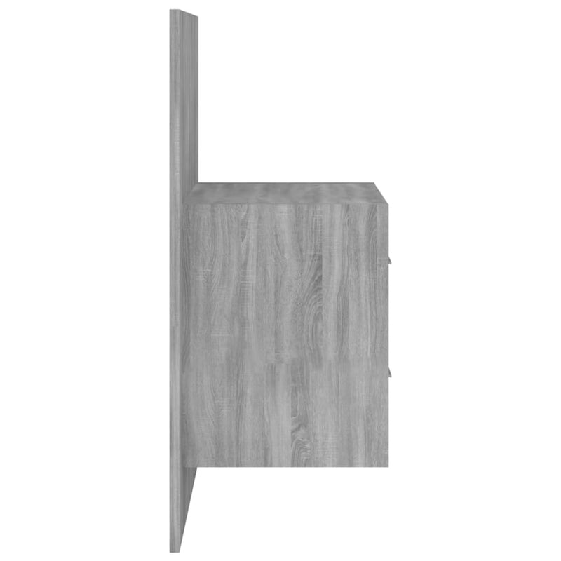 Wall-mounted Bedside Cabinet Grey Sonoma