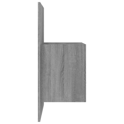 Wall-mounted Bedside Cabinet Grey Sonoma