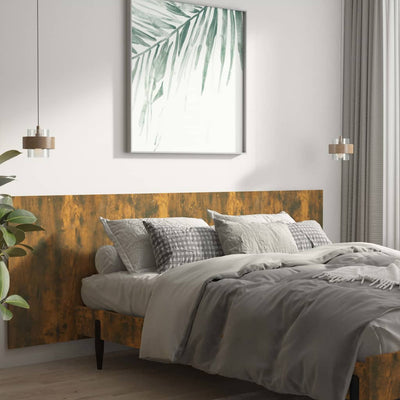 Wall Headboard Smoked Oak 240 cm Engineered Wood