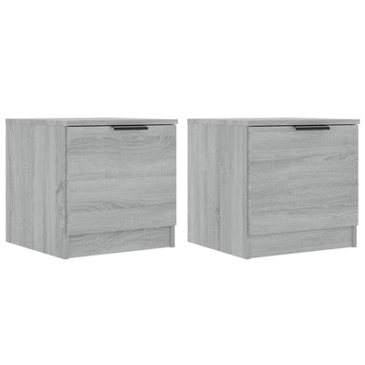 Bedside Cabinets 2 pcs Grey Sonoma 40x39x40 cm