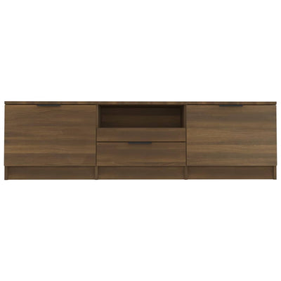 TV Cabinet Brown Oak 140x35x40 cm Engineered Wood