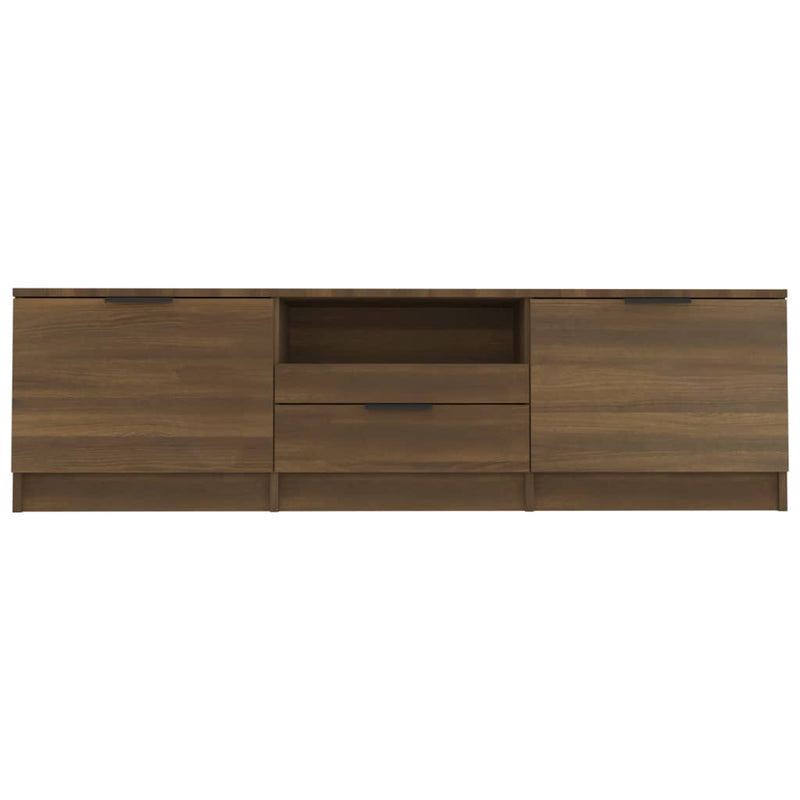 TV Cabinet Brown Oak 140x35x40 cm Engineered Wood