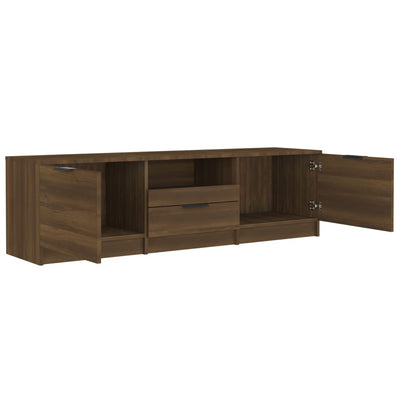 TV Cabinet Brown Oak 140x35x40 cm Engineered Wood