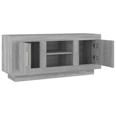 TV Cabinet Grey Sonoma 102x35x45 cm Engineered Wood