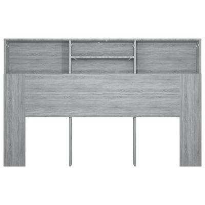 Headboard Cabinet Grey Sonoma 160 cm