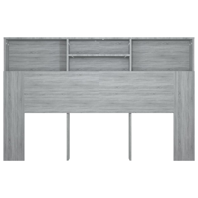 Headboard Cabinet Grey Sonoma 160 cm
