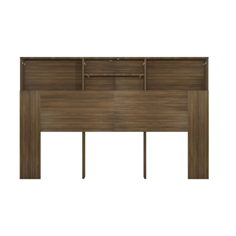 Headboard Cabinet Brown Oak 160 cm