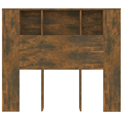 Headboard Cabinet Smoked Oak 120 cm