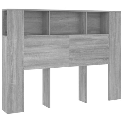 Headboard Cabinet Grey Sonoma 140 cm