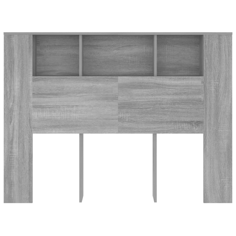 Headboard Cabinet Grey Sonoma 140 cm