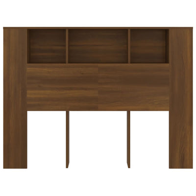 Headboard Cabinet Brown Oak 140 cm