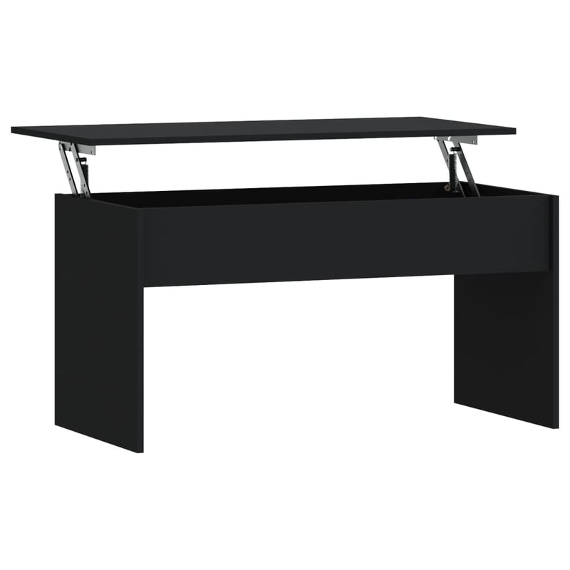 Coffee Table Black 102x50.5x52.5 cm Engineered Wood