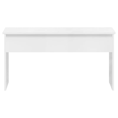 Coffee Table High Gloss White 102x50.5x52.5 cm Engineered Wood