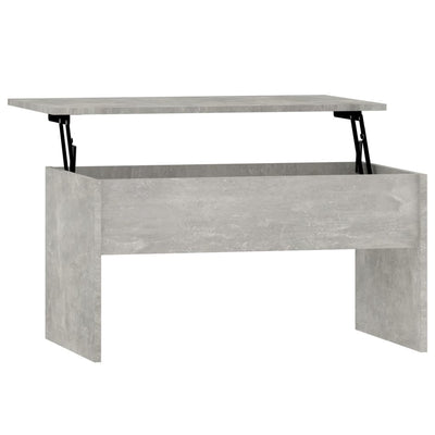 Coffee Table Concrete Grey 80x50.5x41.5 cm Engineered Wood