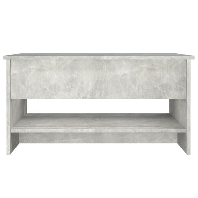 Coffee Table Concrete Grey 80x50x40 cm Engineered Wood