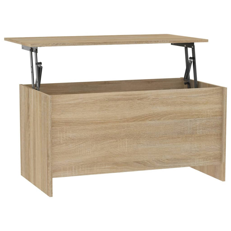 Coffee Table Sonoma Oak 102x55.5x52.5 cm Engineered Wood