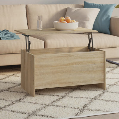 Coffee Table Sonoma Oak 102x55.5x52.5 cm Engineered Wood