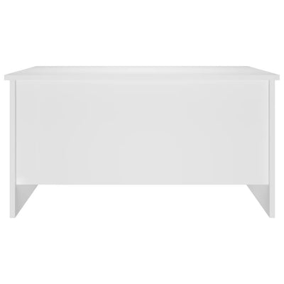 Coffee Table White 80x55.5x41.5 cm Engineered Wood