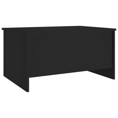 Coffee Table Black 80x55.5x41.5 cm Engineered Wood