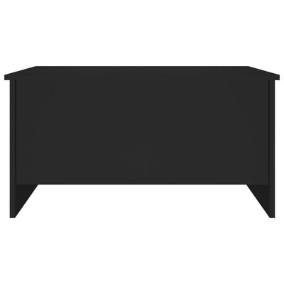 Coffee Table Black 80x55.5x41.5 cm Engineered Wood