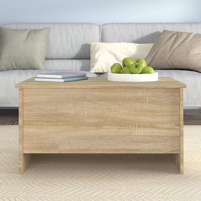 Coffee Table Sonoma Oak 80x55.5x41.5 cm Engineered Wood