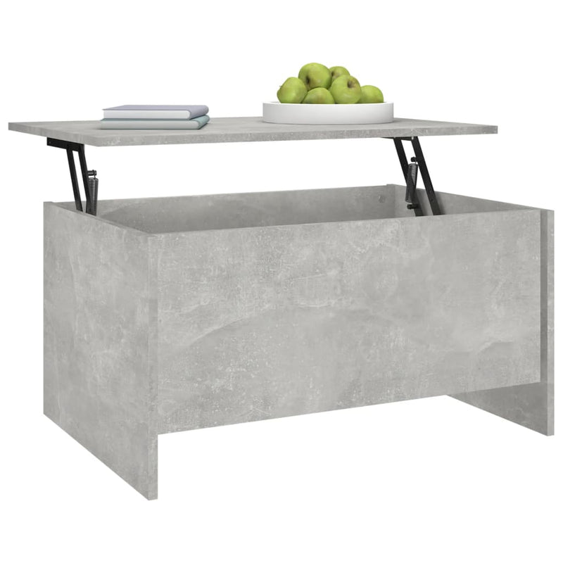 Coffee Table Concrete Grey 80x55.5x41.5 cm Engineered Wood