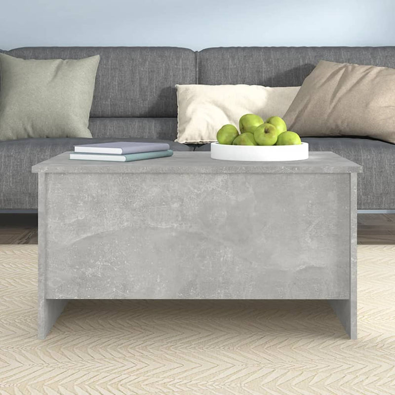 Coffee Table Concrete Grey 80x55.5x41.5 cm Engineered Wood