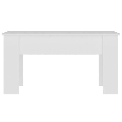 Coffee Table White 101x49x52 cm Engineered Wood