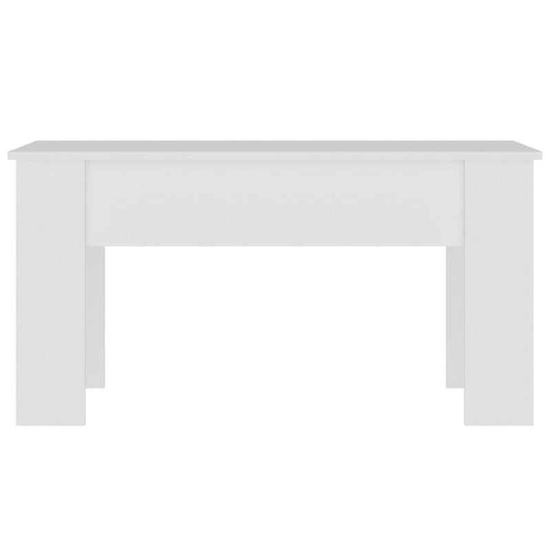 Coffee Table White 101x49x52 cm Engineered Wood