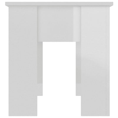 Coffee Table High Gloss White 101x49x52 cm Engineered Wood