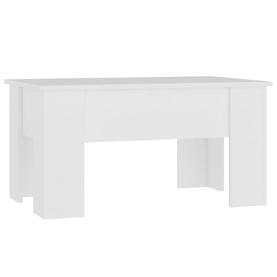 Coffee Table White 79x49x41 cm Engineered Wood