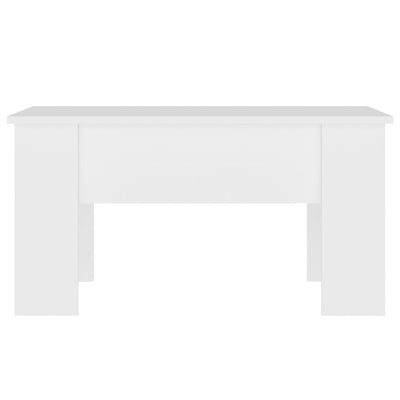 Coffee Table White 79x49x41 cm Engineered Wood