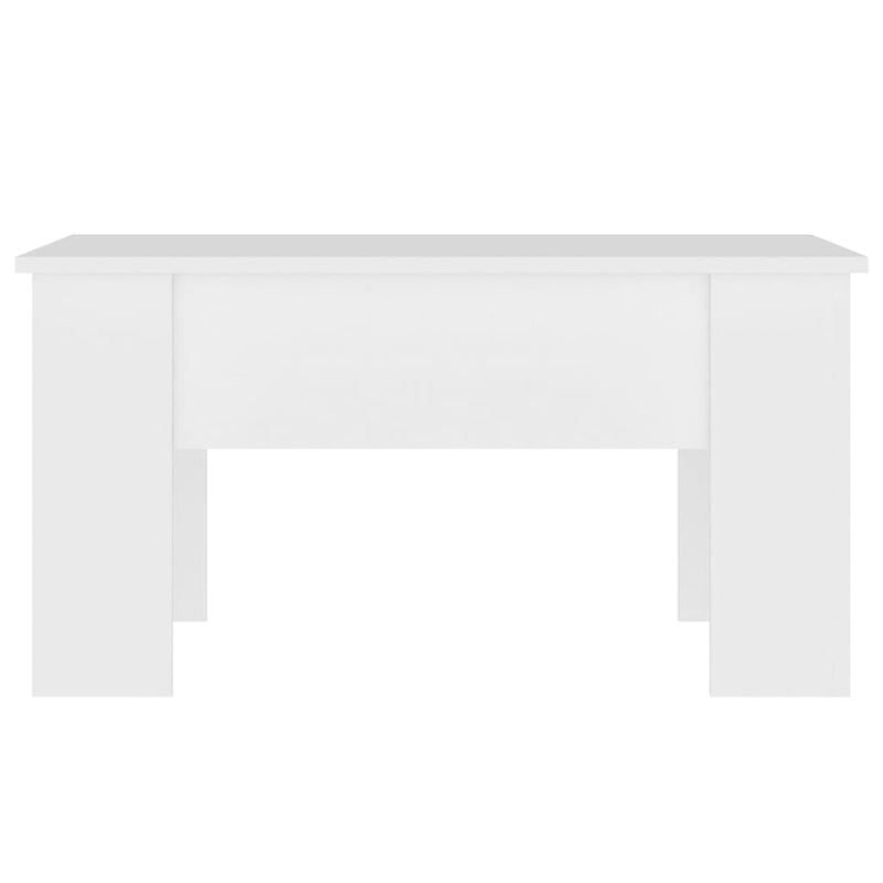 Coffee Table White 79x49x41 cm Engineered Wood