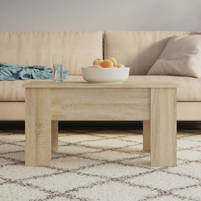 Coffee Table Sonoma Oak 79x49x41 cm Engineered Wood