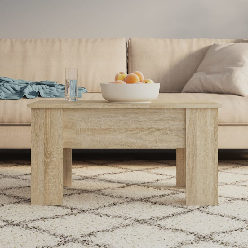 Coffee Table Sonoma Oak 79x49x41 cm Engineered Wood