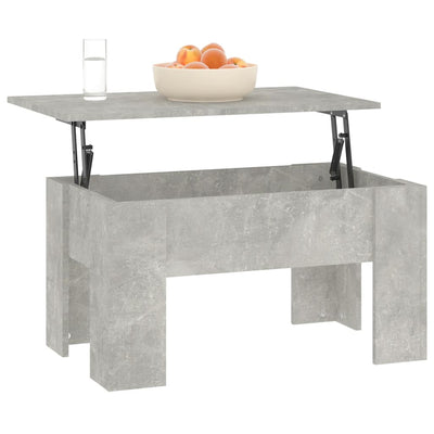 Coffee Table Concrete Grey 79x49x41 cm Engineered Wood