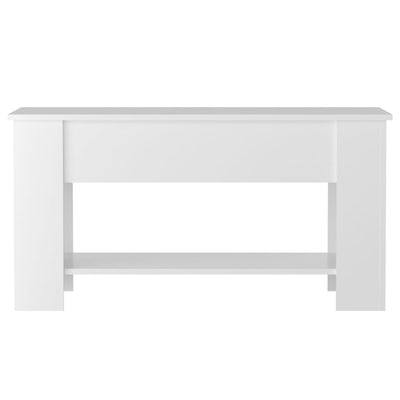 Coffee Table High Gloss White 101x49x52 cm Engineered Wood