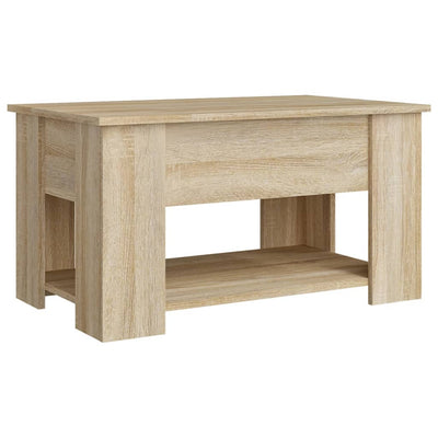 Coffee Table Sonoma Oak 79x49x41 cm Engineered Wood