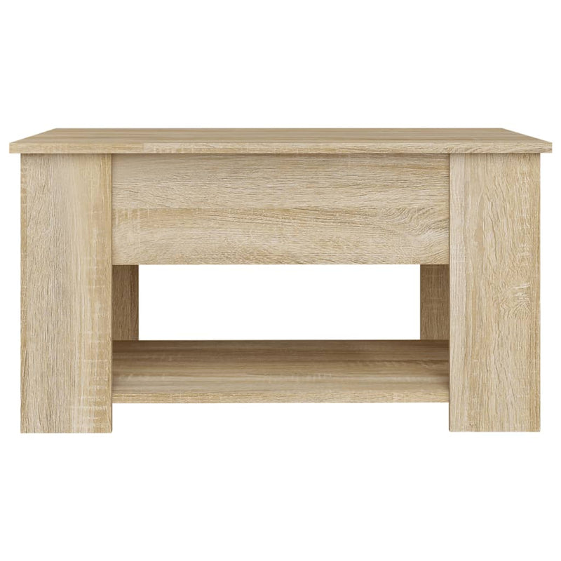 Coffee Table Sonoma Oak 79x49x41 cm Engineered Wood