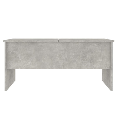 Coffee Table Concrete Grey 102x50.5x46.5 cm Engineered Wood