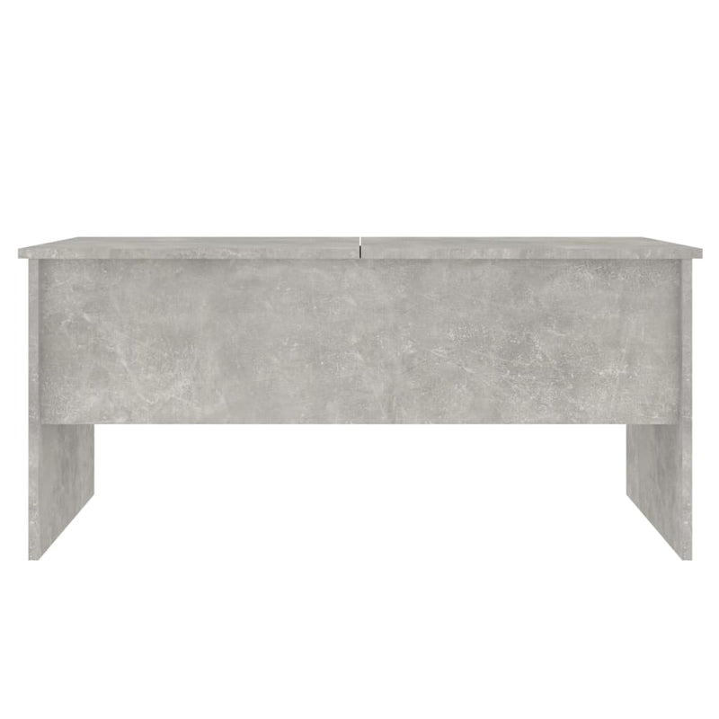 Coffee Table Concrete Grey 102x50.5x46.5 cm Engineered Wood