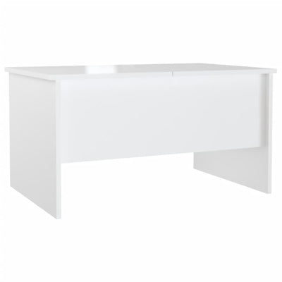 Coffee Table High Gloss White 80x50x42.5 cm Engineered Wood