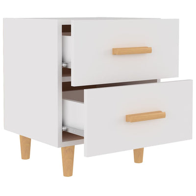 Bed Cabinet White 40x35x47.5 cm