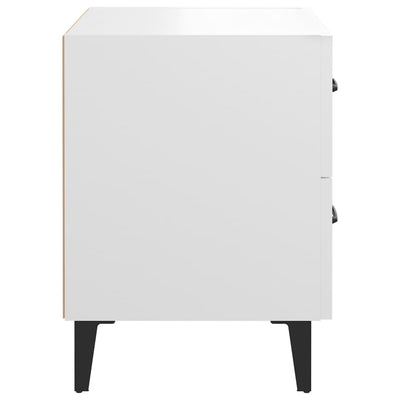 Bedside Cabinet White 40x35x47.5 cm