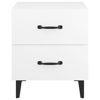 Bedside Cabinets 2pcs White 40x35x47.5 cm